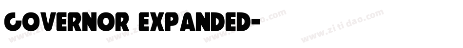 Governor Expanded字体转换